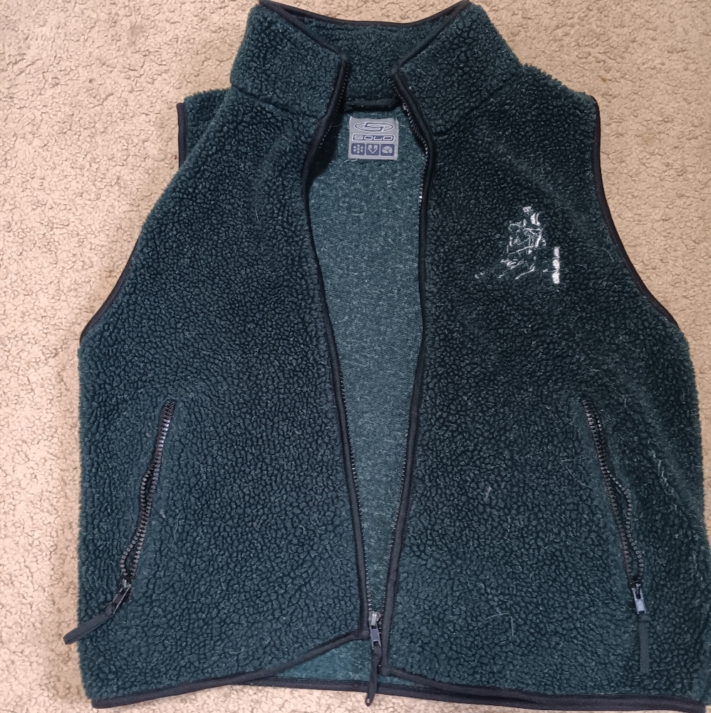 Dark Green Fleece Vest